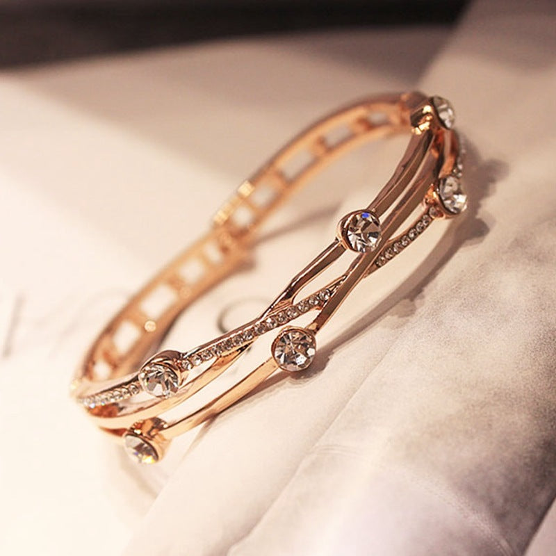 Cross Diamond Style Ladies Bracelet